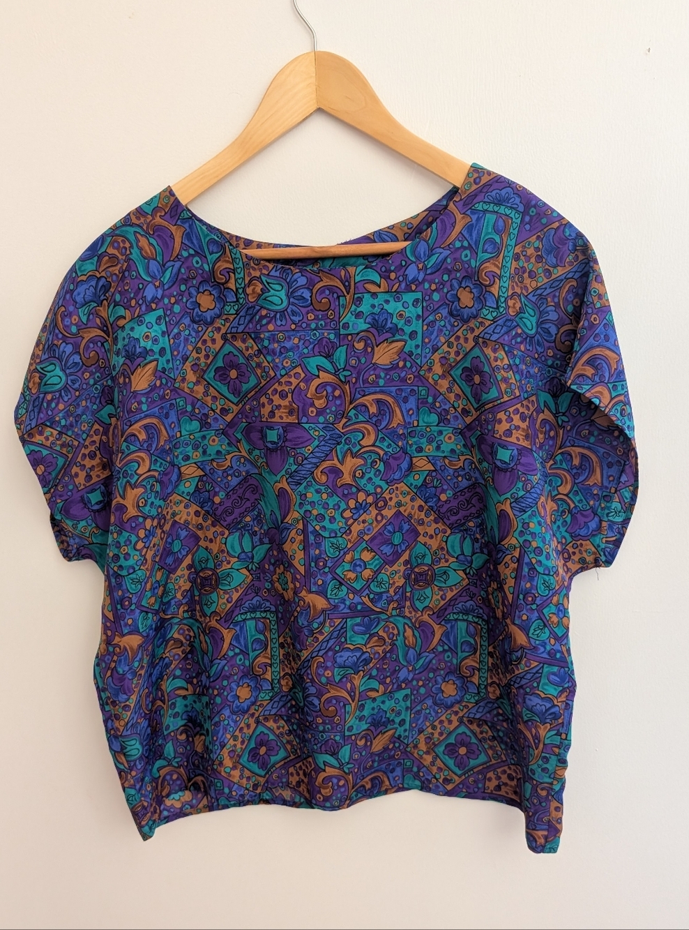 VINTAGE Floral Abstract Top